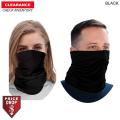Discounted BEST VALUE Seamless Black Neck Gaiter (In stock, Fast production) Blank only